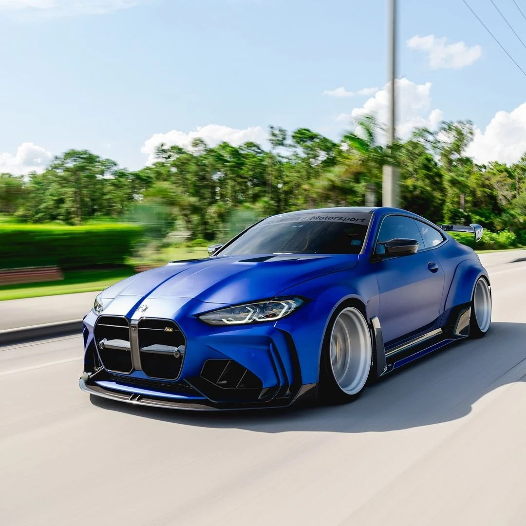 SATIN LIQUID METALLIC AZURE BLUE