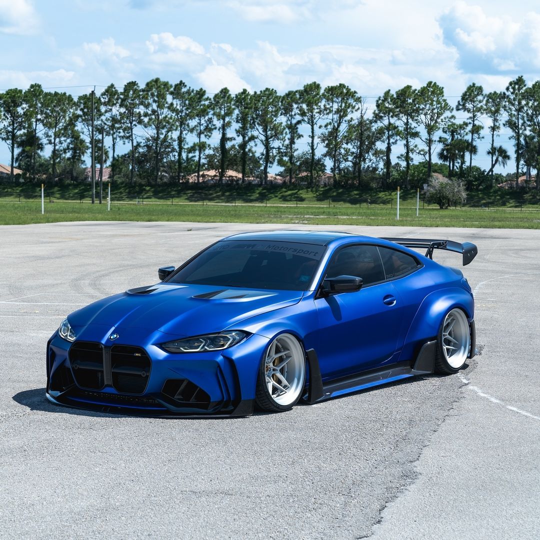 SATIN LIQUID METALLIC AZURE BLUE