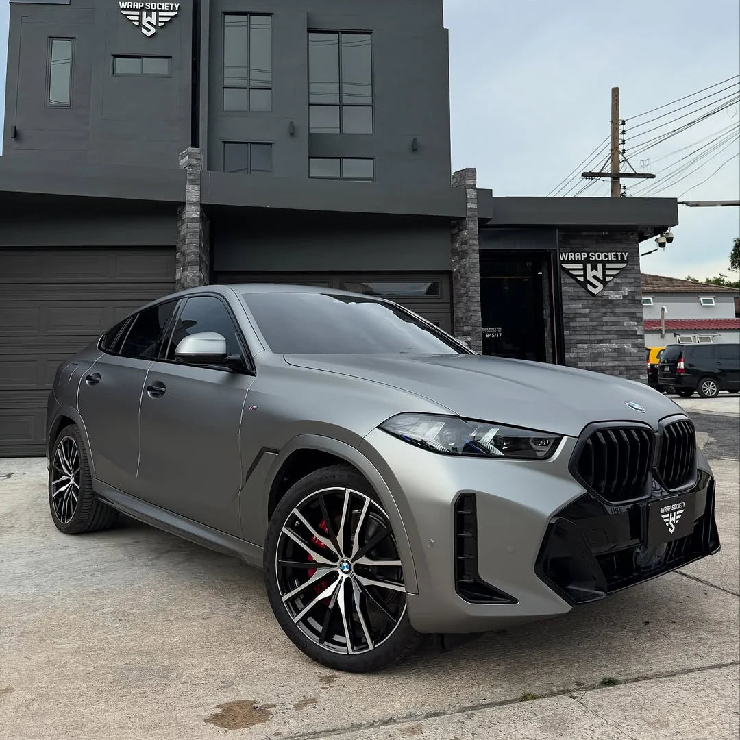 SATIN LIQUID METALLIC SILVER