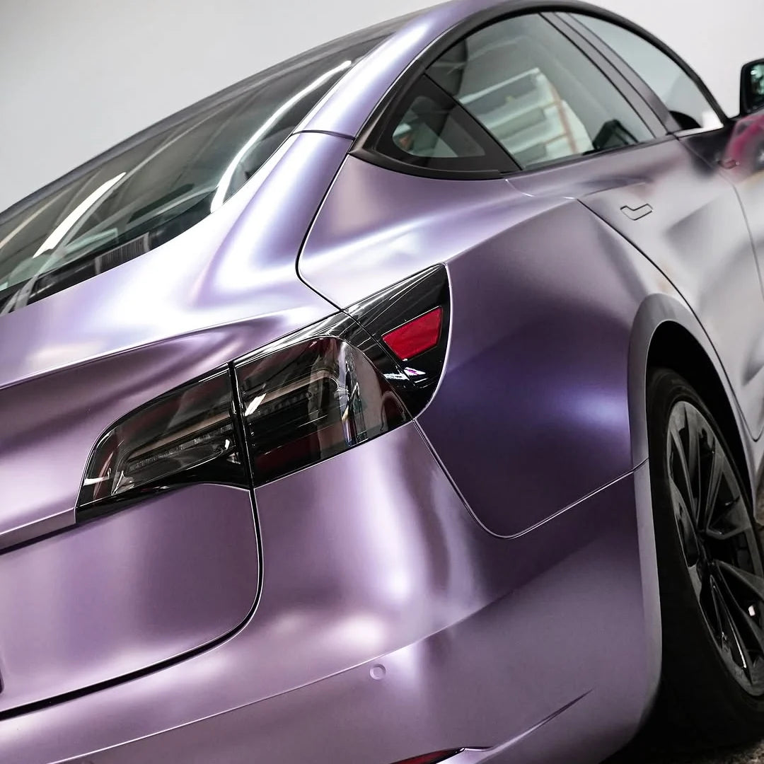 FROZEN SATIN METALLIC PLUM PURPLE