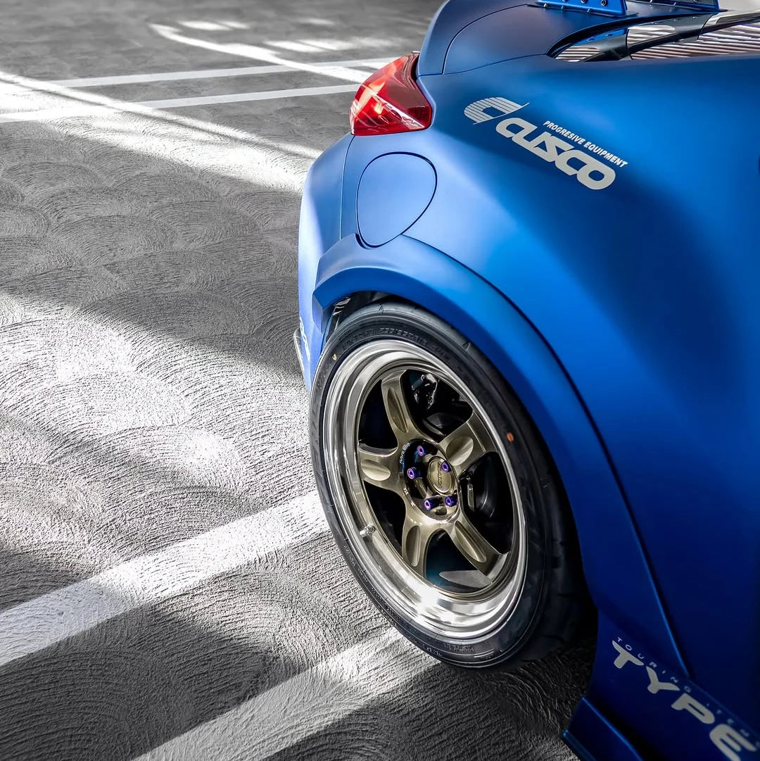 SATIN LIQUID METALLIC AZURE BLUE