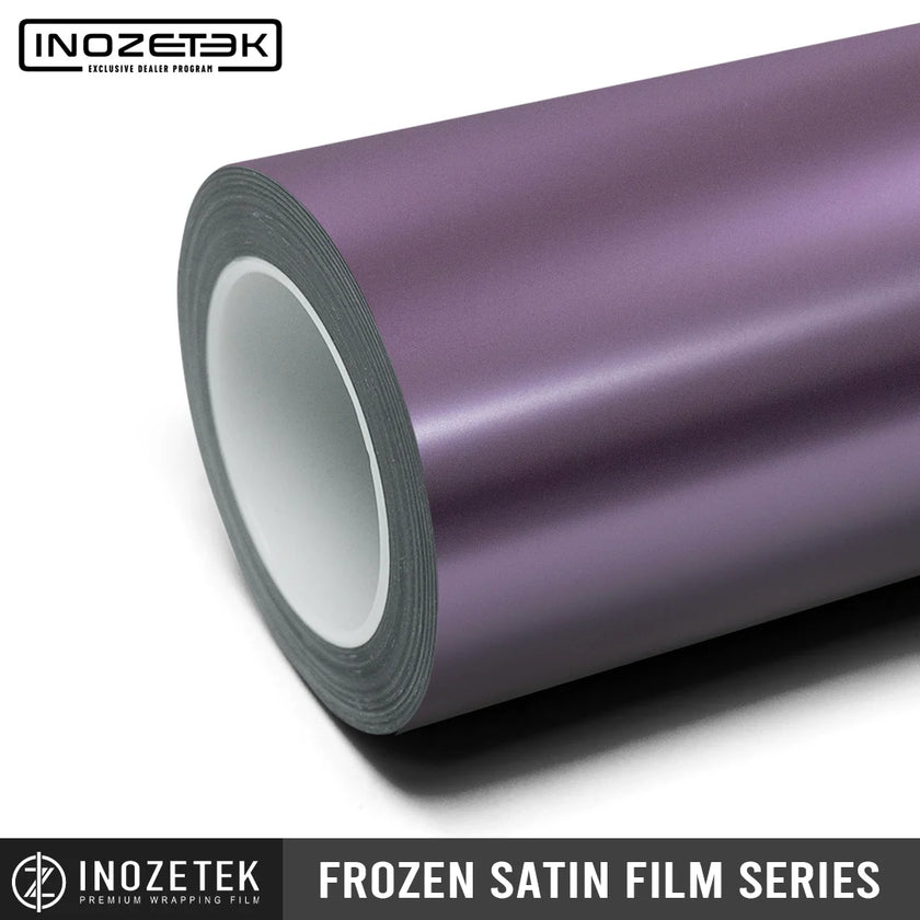 FROZEN SATIN METALLIC PLUM PURPLE