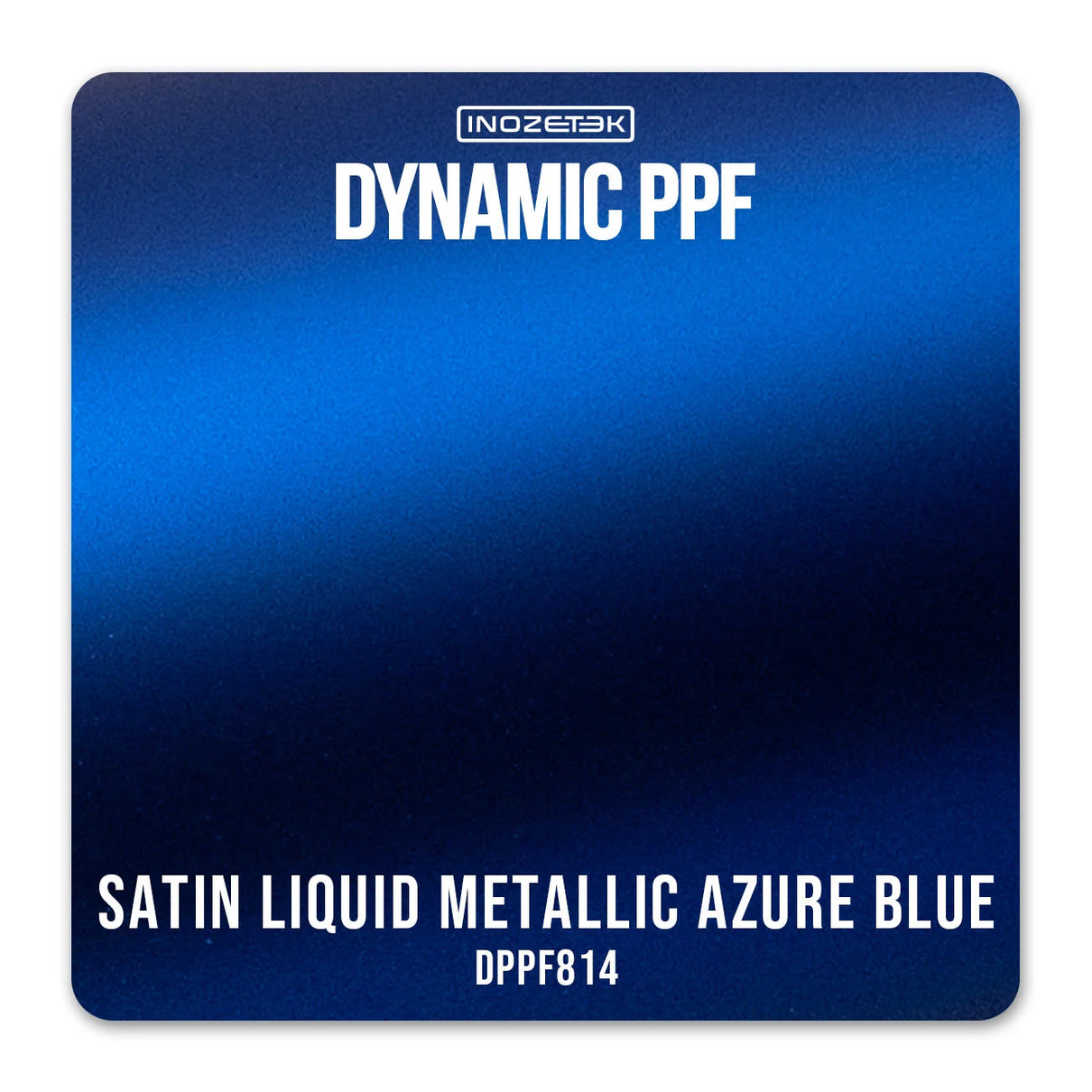 SATIN LIQUID METALLIC AZURE BLUE