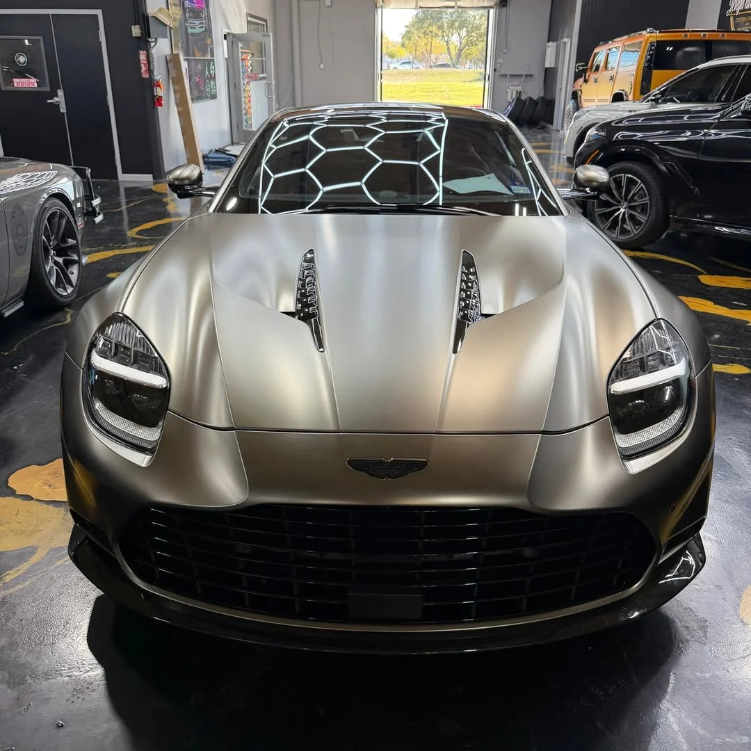 FROZEN SATIN METALLIC ALUMINUM GREY